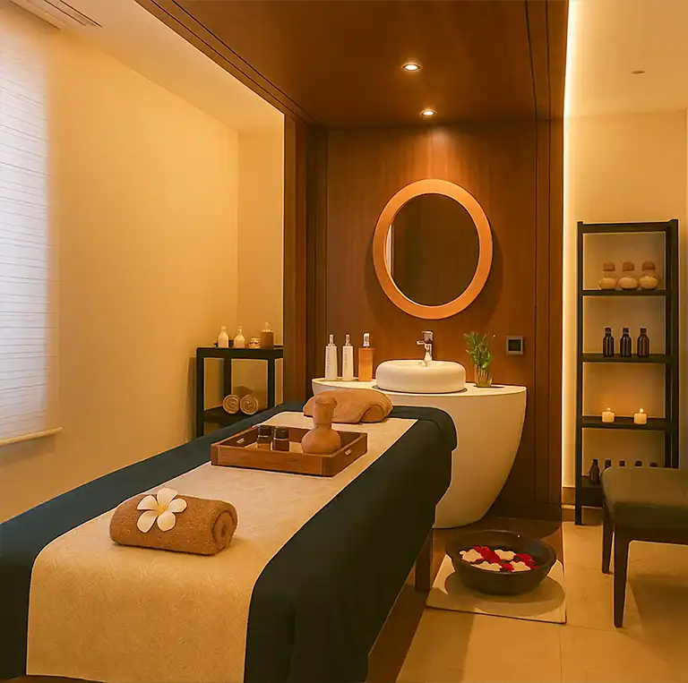 "Keep calm and spa on."